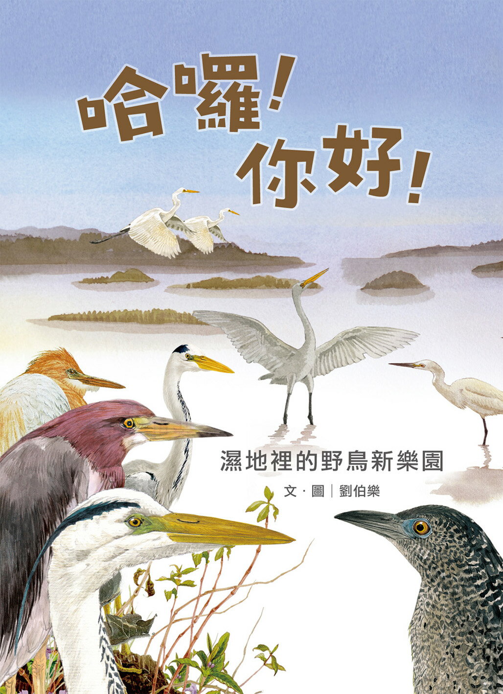 劉伯樂生態系列繪本套書（共三冊）：《哈囉！你好！濕地裡的野鳥 2