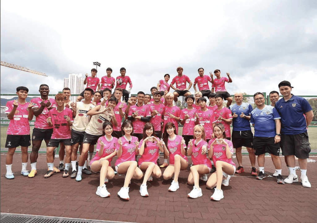 魅力無法擋！　港超晉峰承諾再邀樂天女孩站台　　　